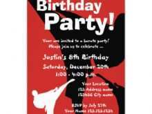 44 Customize Our Free Karate Birthday Invitation Template in Word by Karate Birthday Invitation Template