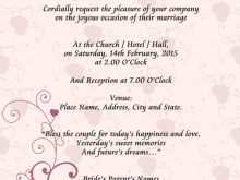 44 Printable Invitation Card Format For Wedding for Ms Word with Invitation Card Format For Wedding