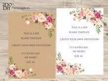 44 The Best Floral Blank Invitation Template in Photoshop by Floral Blank Invitation Template