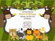 45 Adding Jungle Safari Birthday Invitation Template For Free by Jungle Safari Birthday Invitation Template
