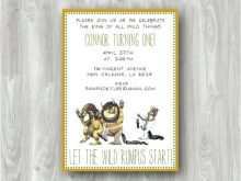 45 Customize Where The Wild Things Are Birthday Invitation Template PSD File for Where The Wild Things Are Birthday Invitation Template