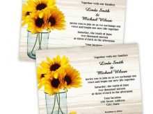 46 Best Sunflower Wedding Invitation Template Templates for Sunflower Wedding Invitation Template