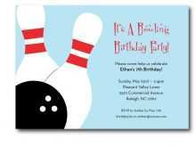 46 Blank Birthday Party Invitation Template Bowling in Photoshop by Birthday Party Invitation Template Bowling