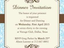 46 Blank Example Of Invitation To Dinner Party for Ms Word with Example Of Invitation To Dinner Party