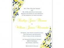 46 Blank Wedding Invitation Templates Yellow in Word by Wedding Invitation Templates Yellow