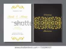 46 Printable Elegant Gold Design Invitation Template For Free with Elegant Gold Design Invitation Template
