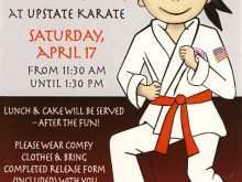 46 Printable Karate Birthday Invitation Template Now by Karate Birthday Invitation Template