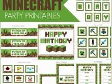 47 Best Minecraft Party Invitation Template PSD File for Minecraft Party Invitation Template