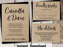47 Create Kraft Paper Wedding Invitation Template With Stunning Design by Kraft Paper Wedding Invitation Template