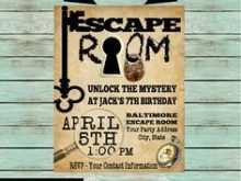 47 Free Escape Room Birthday Invitation Template Free in Photoshop for Escape Room Birthday Invitation Template Free