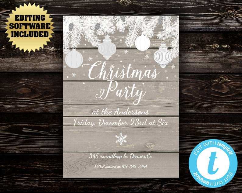 47 Free Printable Christmas Party Invitation Template Online for Ms Word with Christmas Party Invitation Template Online