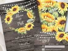 47 Free Sunflower Wedding Invitation Template With Stunning Design by Sunflower Wedding Invitation Template