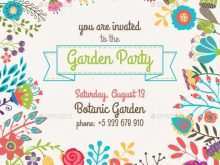 47 Report Garden Party Invitation Template Templates with Garden Party Invitation Template