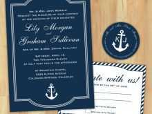 48 Create Nautical Wedding Invitation Template Formating with Nautical Wedding Invitation Template