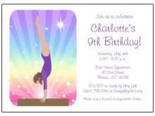 48 Format Birthday Invitation Templates Gymnastics PSD File by Birthday Invitation Templates Gymnastics