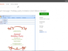 48 Online Outlook Holiday Party Invitation Template for Ms Word with Outlook Holiday Party Invitation Template
