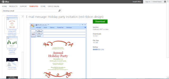 48 Online Outlook Holiday Party Invitation Template for Ms Word with Outlook Holiday Party Invitation Template