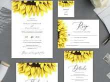 49 Blank Sunflower Wedding Invitation Template in Word for Sunflower Wedding Invitation Template
