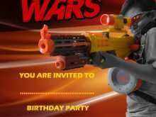 50 Free Nerf Gun Party Invitation Template in Word with Nerf Gun Party Invitation Template