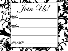 50 How To Create Party Invitation Templates Black And White For Free for Party Invitation Templates Black And White