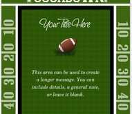 51 Blank Football Party Invitation Template in Word for Football Party Invitation Template