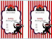 51 Creative Ninja Party Invitation Template PSD File with Ninja Party Invitation Template