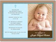 Example Of Invitation Card For Christening And Birthday