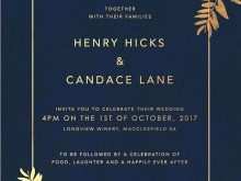 51 How To Create Navy And Gold Wedding Invitation Template Maker with Navy And Gold Wedding Invitation Template