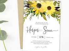 51 Standard Sunflower Wedding Invitation Template for Ms Word by Sunflower Wedding Invitation Template