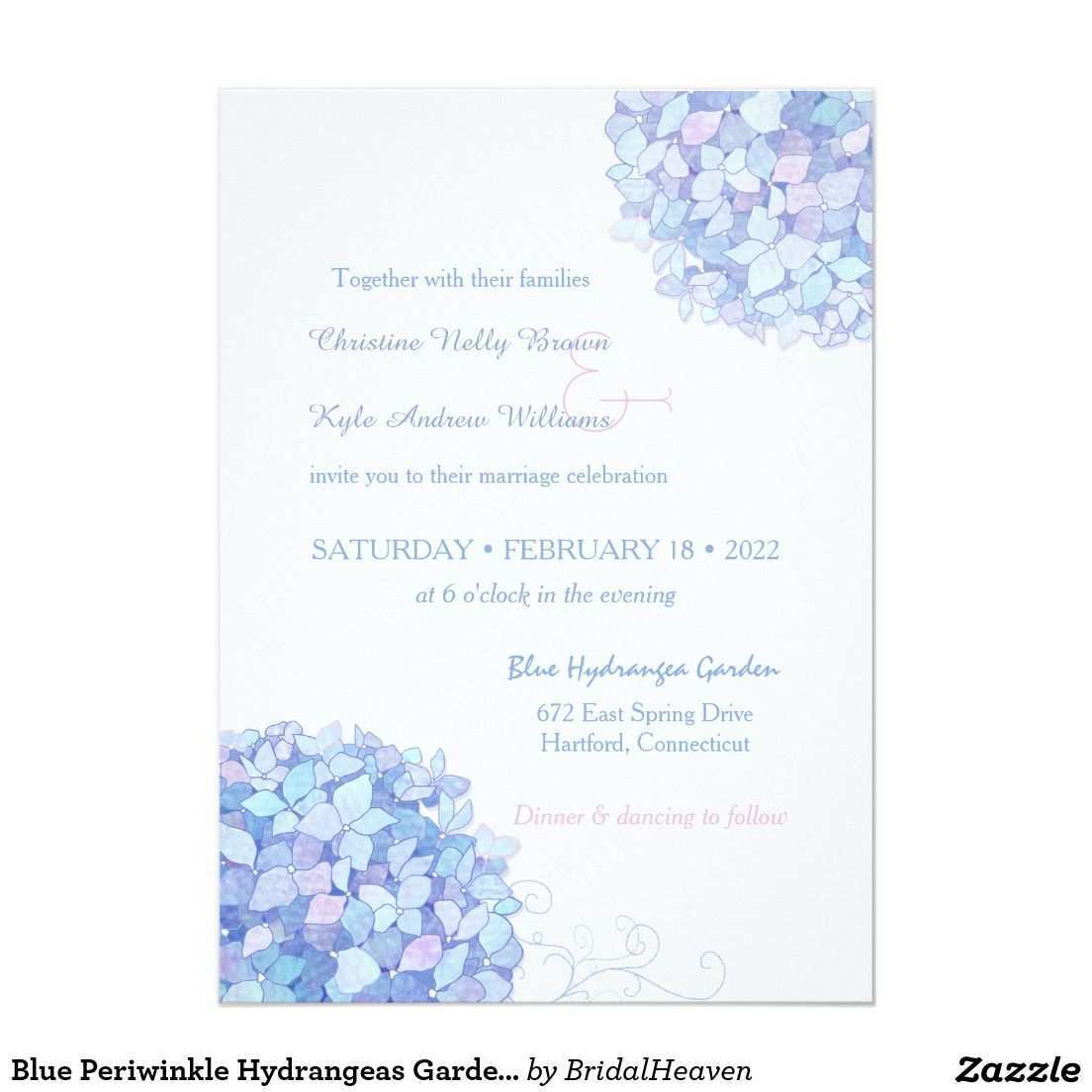 51 The Best Hydrangea Wedding Invitation Template in Word for Hydrangea Wedding Invitation Template