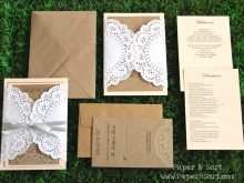 Kraft Paper Wedding Invitation Template