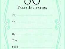 52 The Best 80Th Birthday Invitation Template Uk With Stunning Design for 80Th Birthday Invitation Template Uk