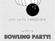 52 The Best Bowling Party Invitation Template Word Now with Bowling Party Invitation Template Word