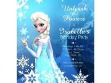 Frozen Birthday Invitation Blank Template