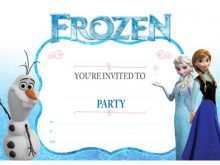 53 Best Frozen Birthday Invitation Blank Template PSD File with Frozen Birthday Invitation Blank Template