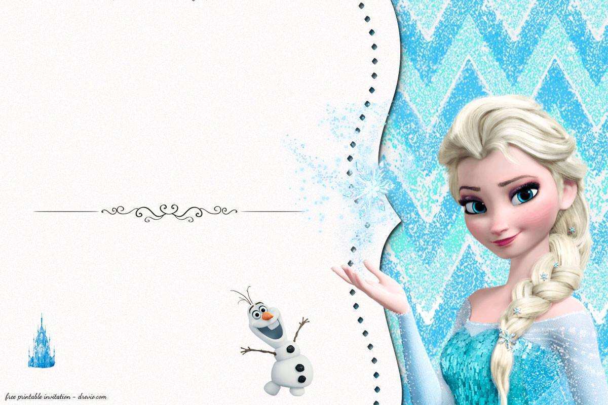 54 Customize Our Free Elsa Birthday Invitation Template Formating with Elsa Birthday Invitation Template