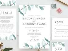 54 Report Eucalyptus Wedding Invitation Template Templates with Eucalyptus Wedding Invitation Template