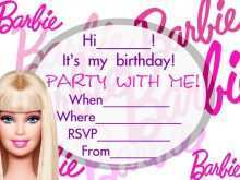 54 Visiting Editable Barbie Invitation Template Blank Formating with Editable Barbie Invitation Template Blank