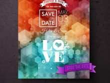 Save The Date Wedding Invitation Template Vector