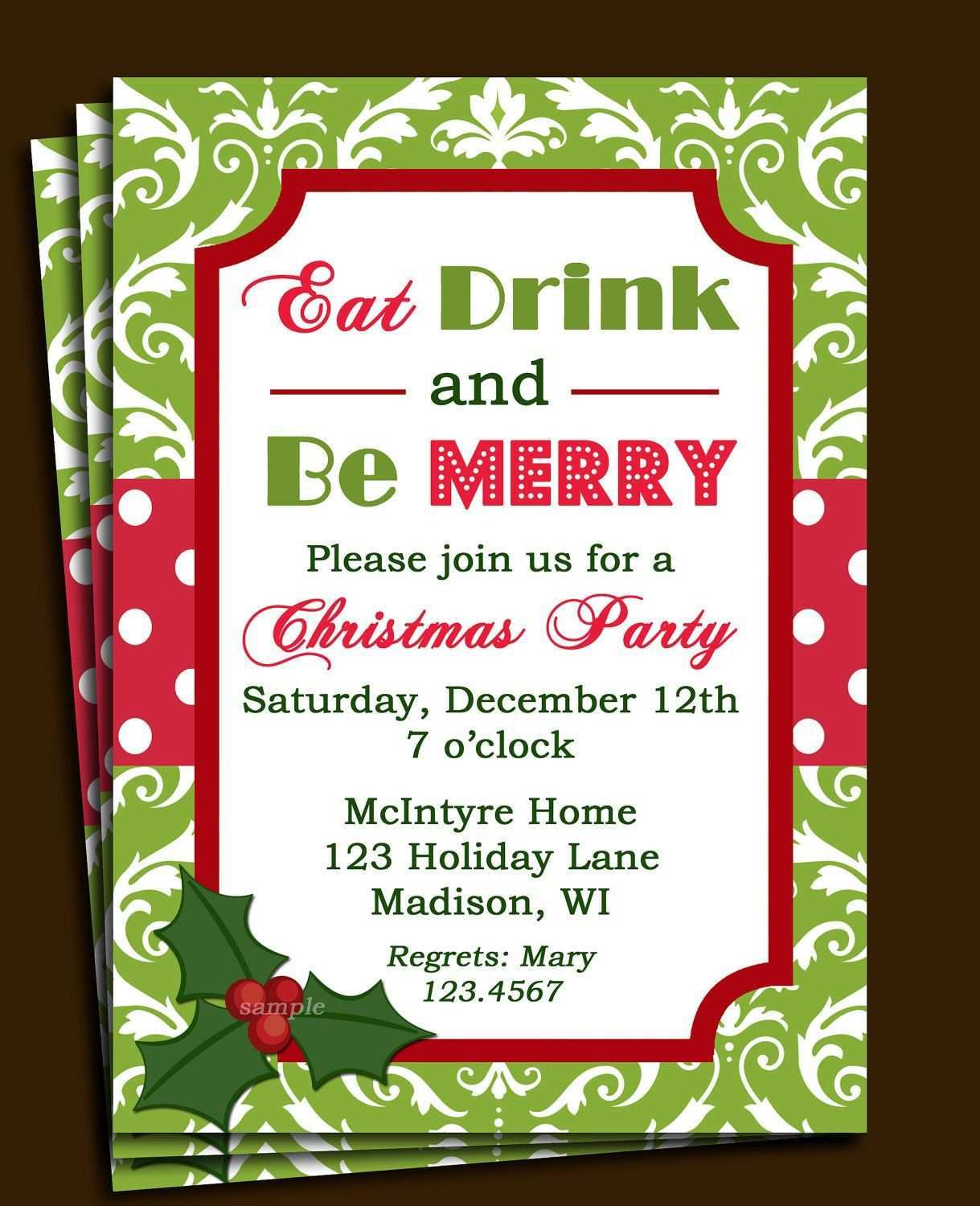 55 Standard Christmas Party Invitation Letter Template in Word for Christmas Party Invitation Letter Template