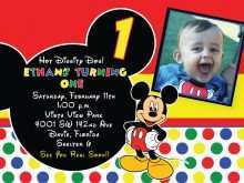 56 Customize Mickey Mouse Party Invitation Template Layouts with Mickey Mouse Party Invitation Template