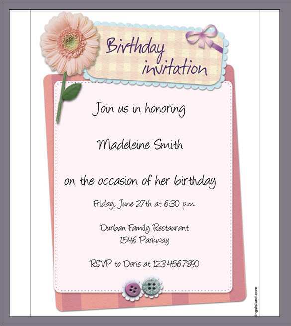 56 How To Create Powerpoint Birthday Invitation Template for Ms Word by ...