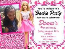 56 Online Editable Barbie Invitation Template Blank Formating by Editable Barbie Invitation Template Blank