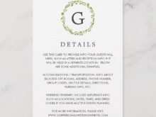 56 The Best Wedding Invitation Details Card Example Maker with Wedding Invitation Details Card Example