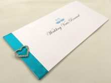 Cheque Book Wedding Invitation Template