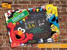 57 Create Sesame Street Invitation Blank Template Maker with Sesame Street Invitation Blank Template
