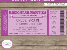 57 Creating Party Invitation Ticket Template Download for Party Invitation Ticket Template