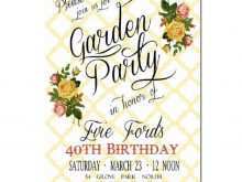 57 Customize Garden Party Invitation Template in Photoshop with Garden Party Invitation Template