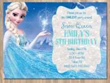 58 Customize Elsa Birthday Invitation Template Templates with Elsa Birthday Invitation Template