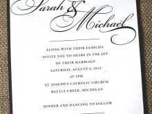 58 Free Printable Simple Elegant Wedding Invitation Template for Ms Word by Simple Elegant Wedding Invitation Template